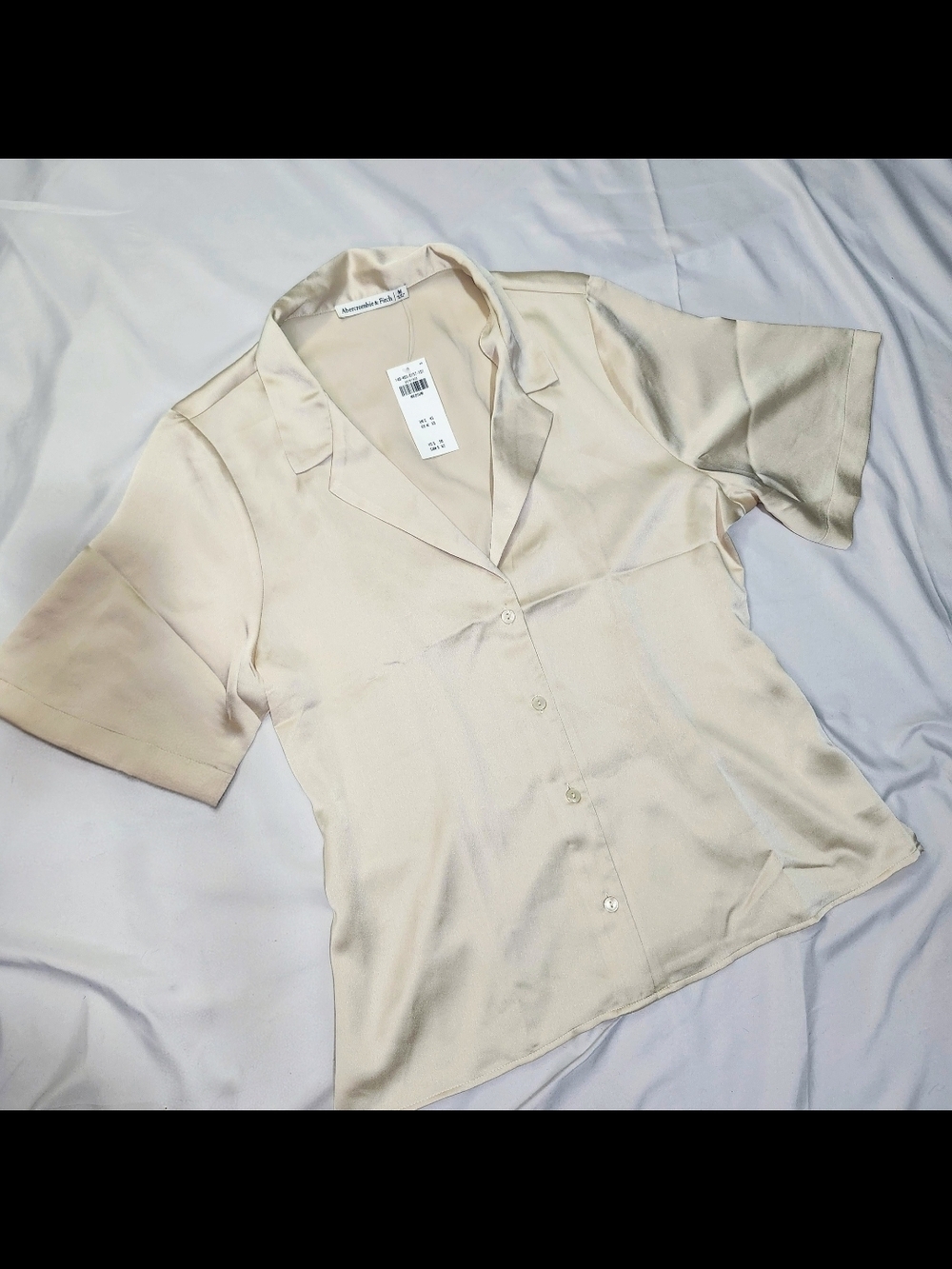 Abercrombie & Fitch Satin Button Up